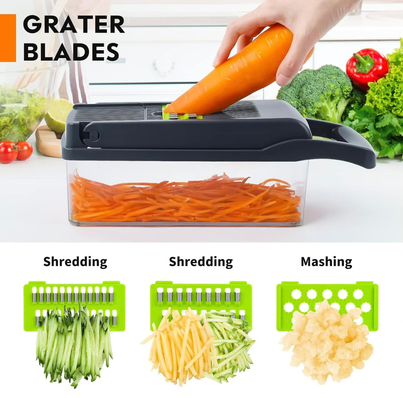 VEGETABLE CHOPPER 14IN1 KIT